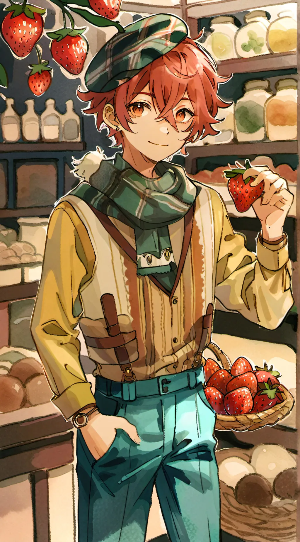 ai character: Fruitcake  background