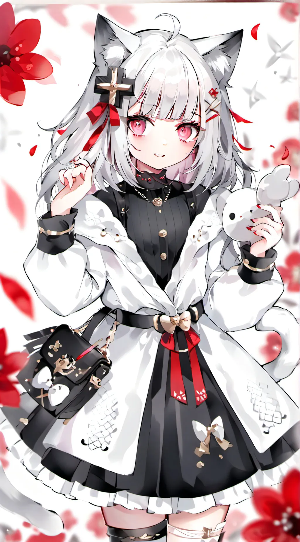 ai character: cute cat background