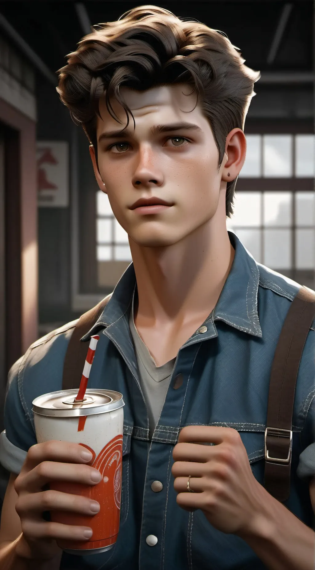 ai character: Soda pop Curtis background