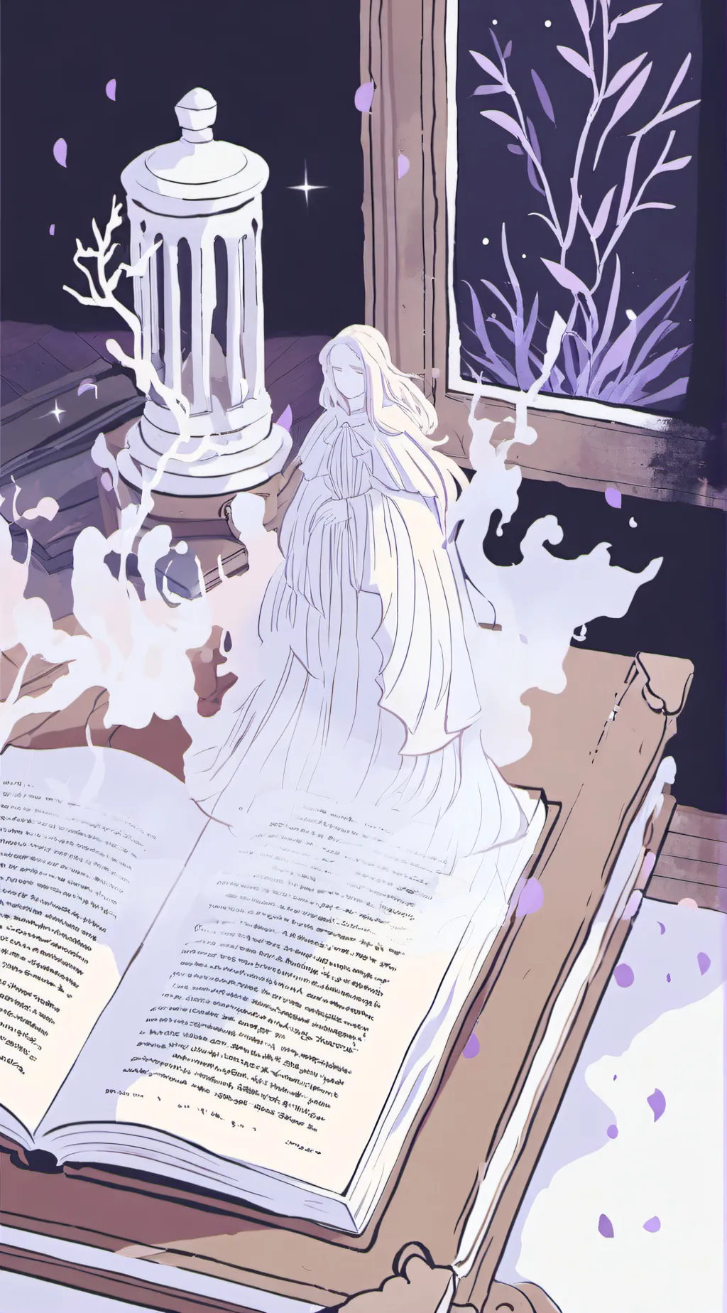 ai character: Create a tale background