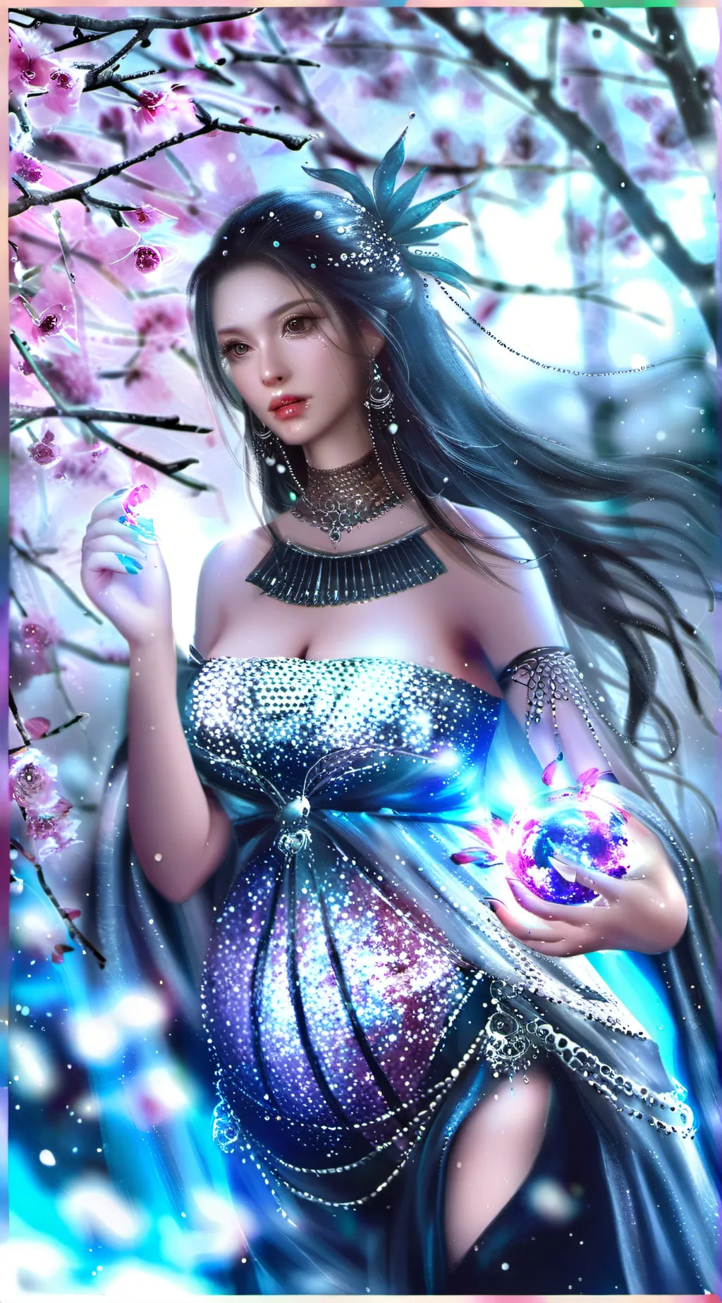 ai character: pregnant  background