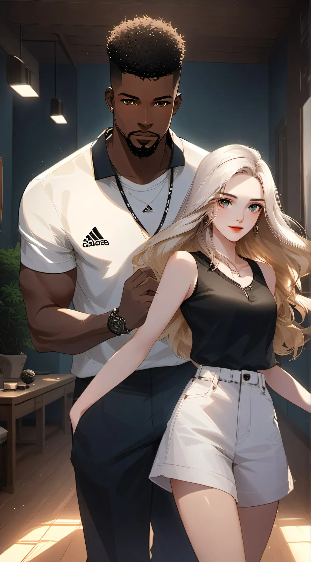 ai character: n word man background