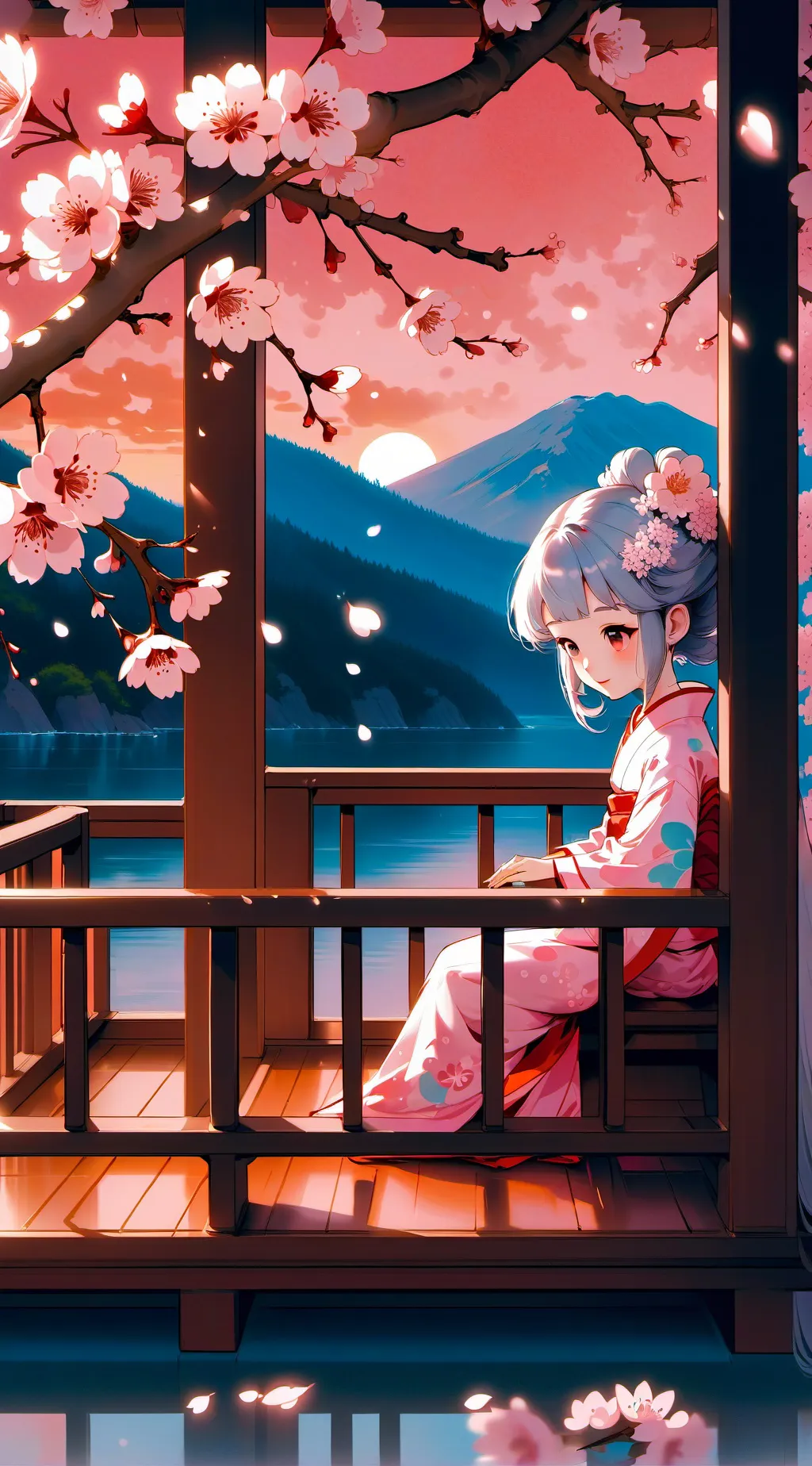 ai character: Peaceful place background