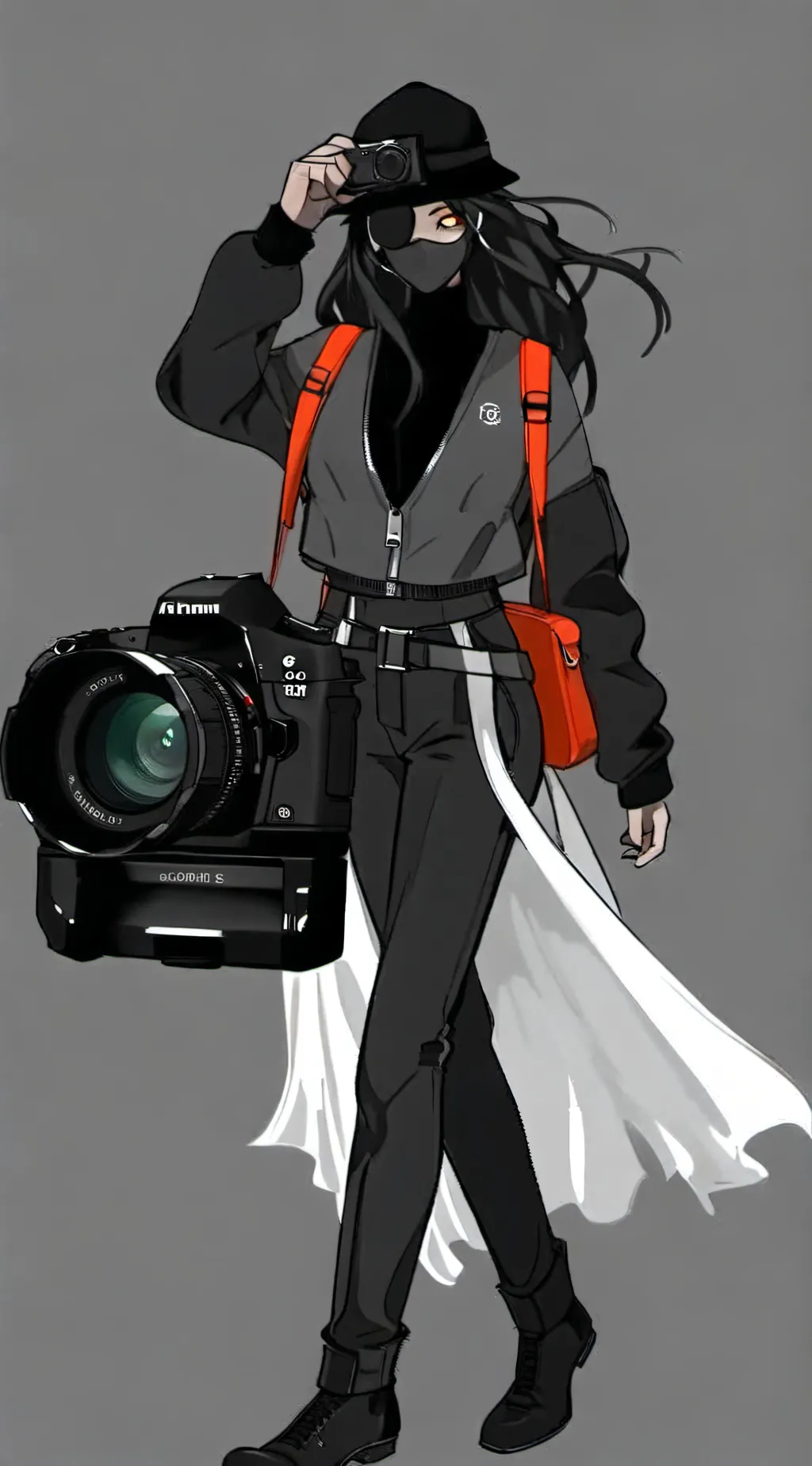 ai character: plunger woman sus background