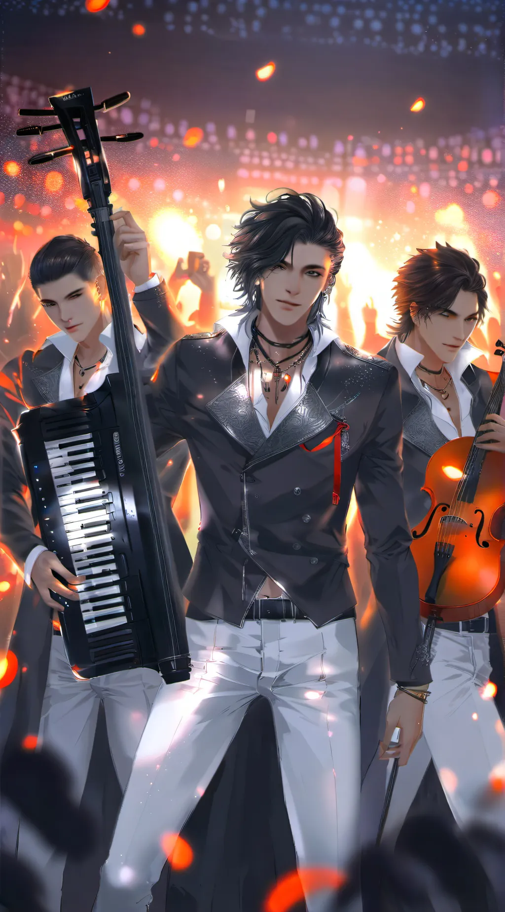 ai character: Jonas Brothers background