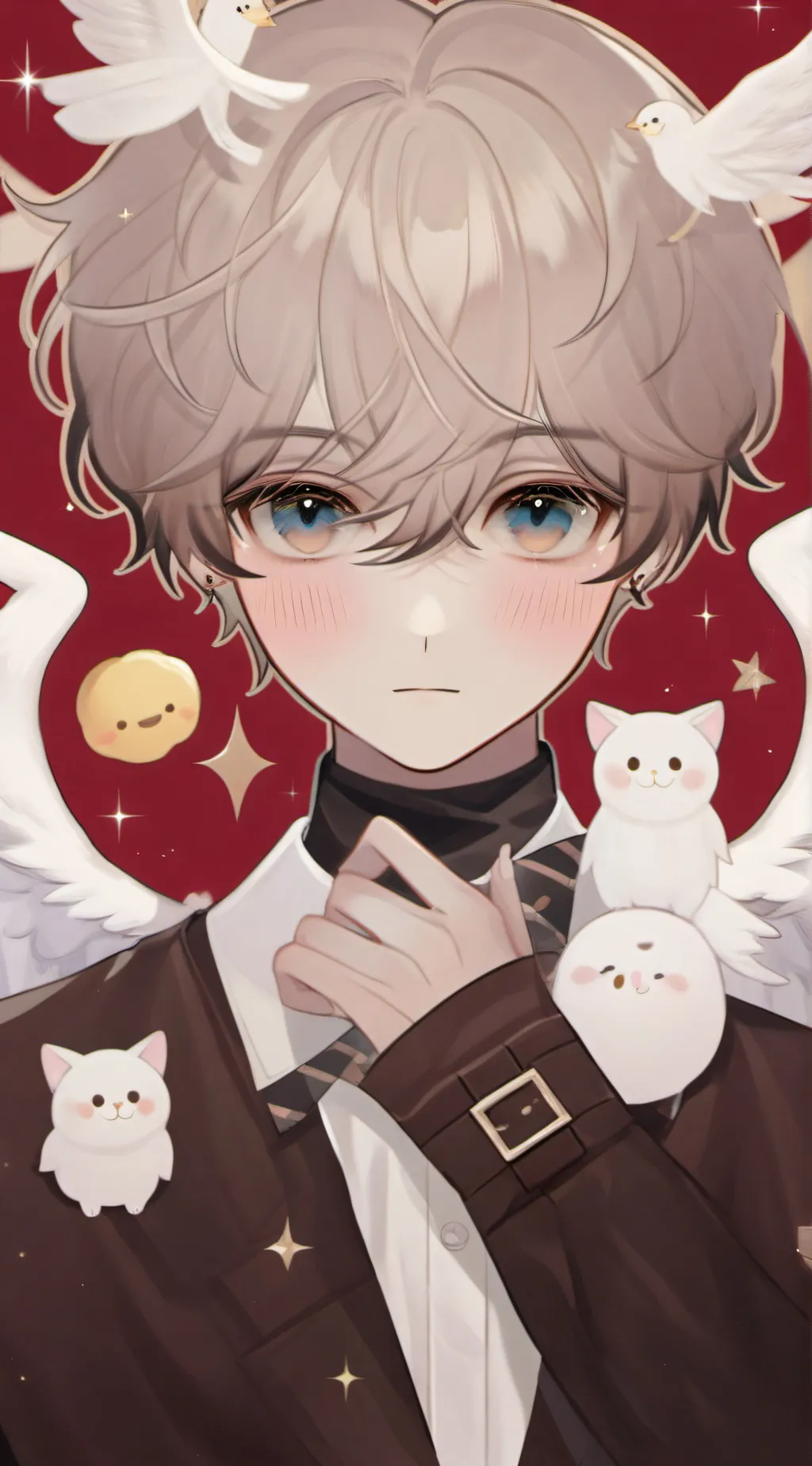 ai character: the angelic boy background