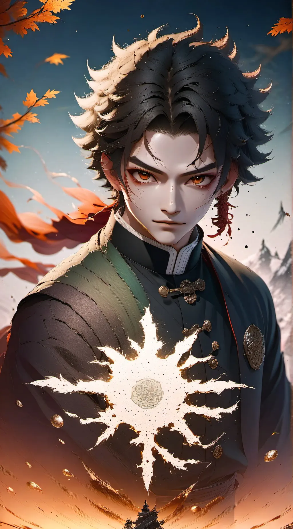 ai character: demon slayer background