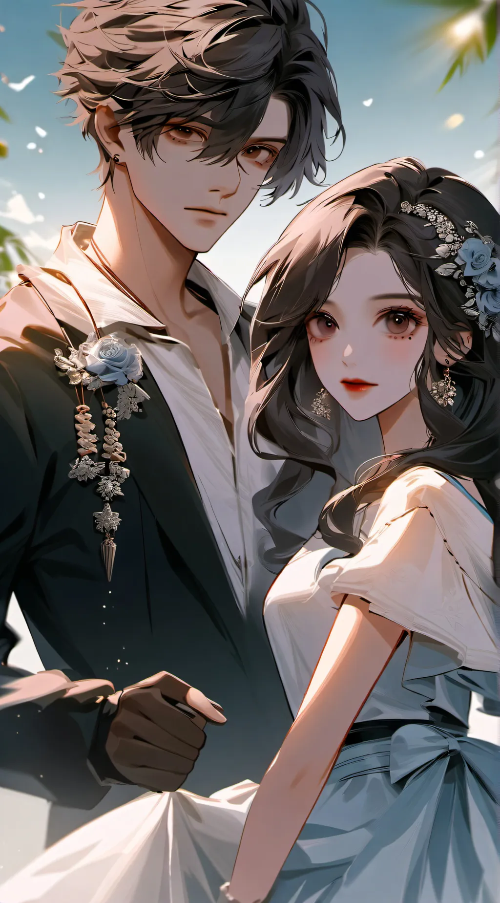 ai character: MAX AND LINDA background