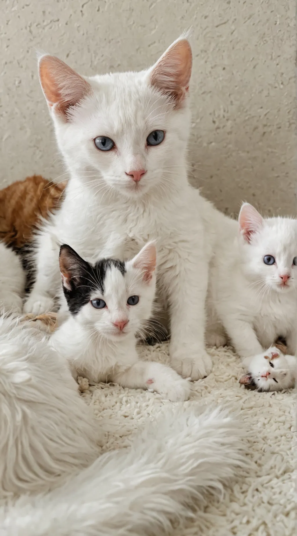 ai character: 😻Cat family😻 background