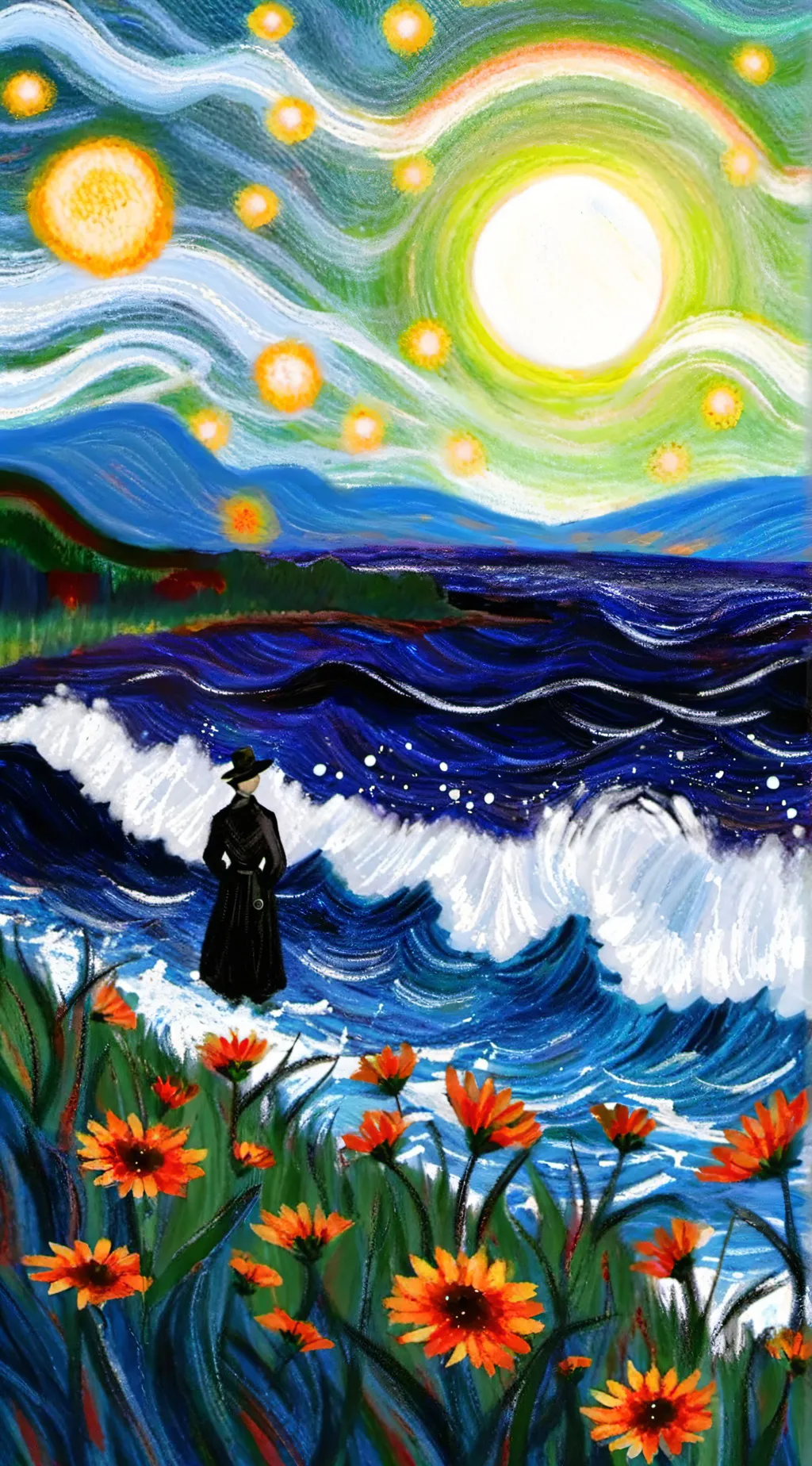 ai character: black sprunki background