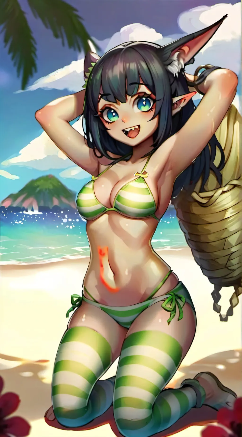 ai character: goblin girlfriend background