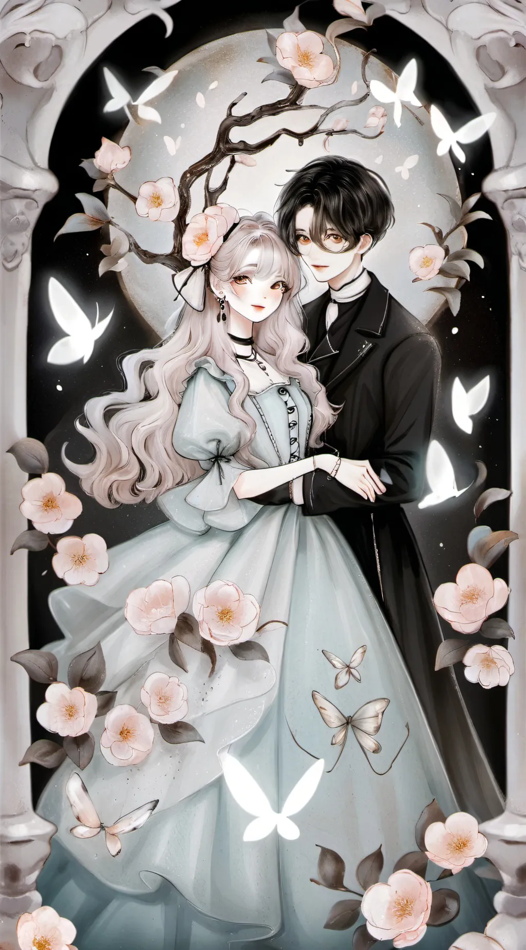 ai character: ava and jake  background