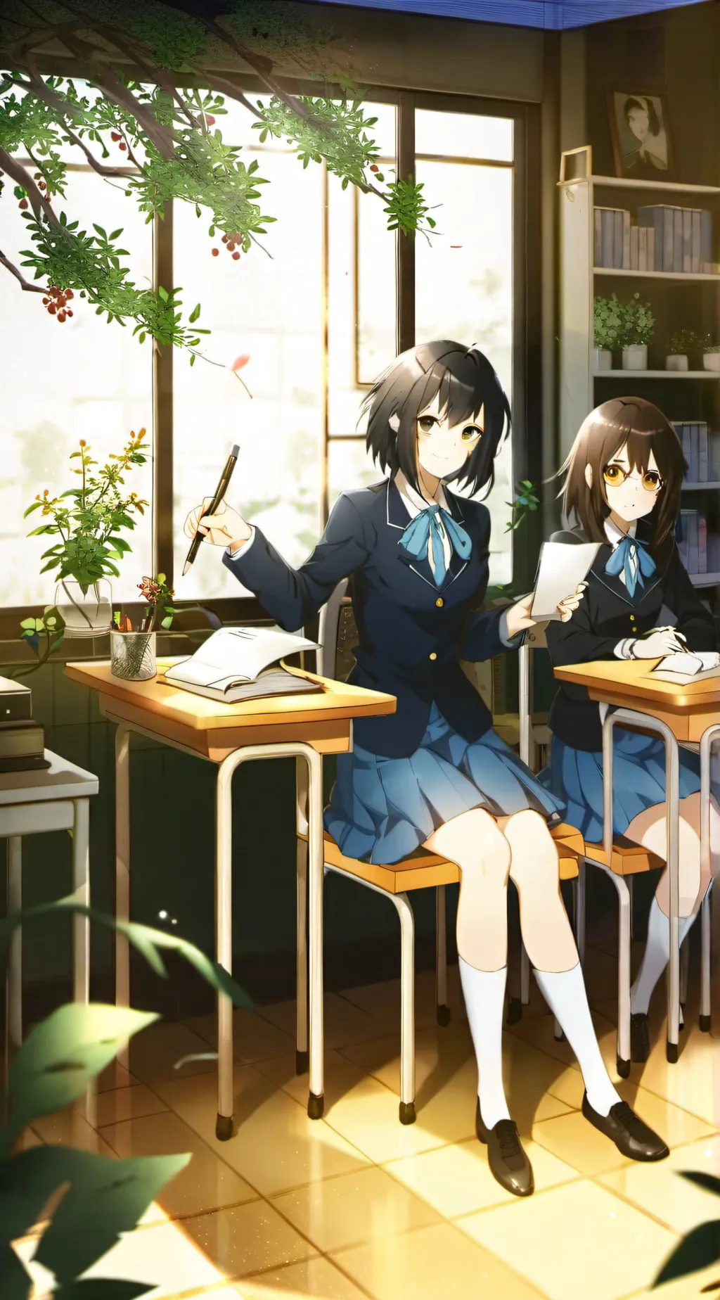 ai character: ♡good classroom♡ background