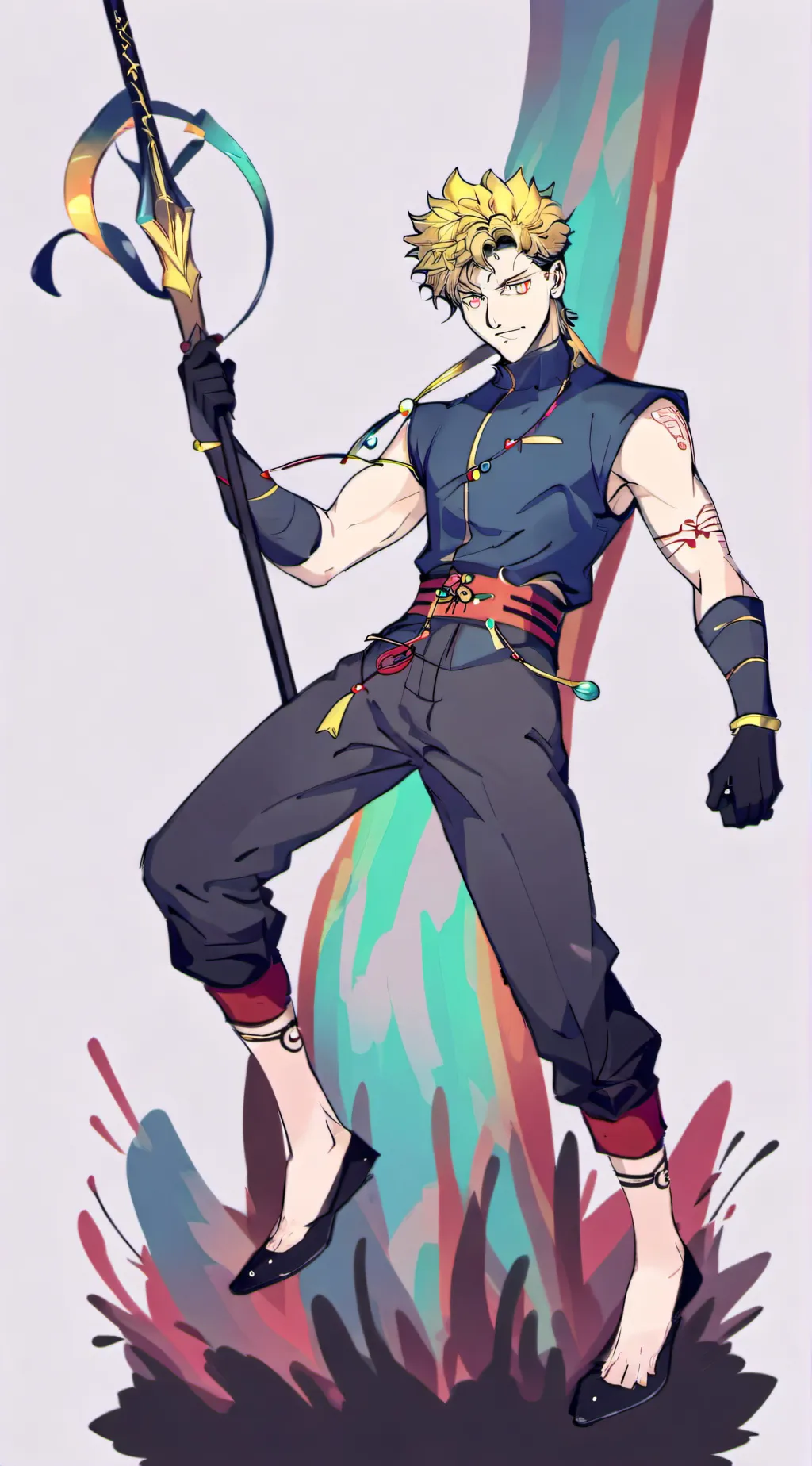 ai character: DBZ X JJBA background