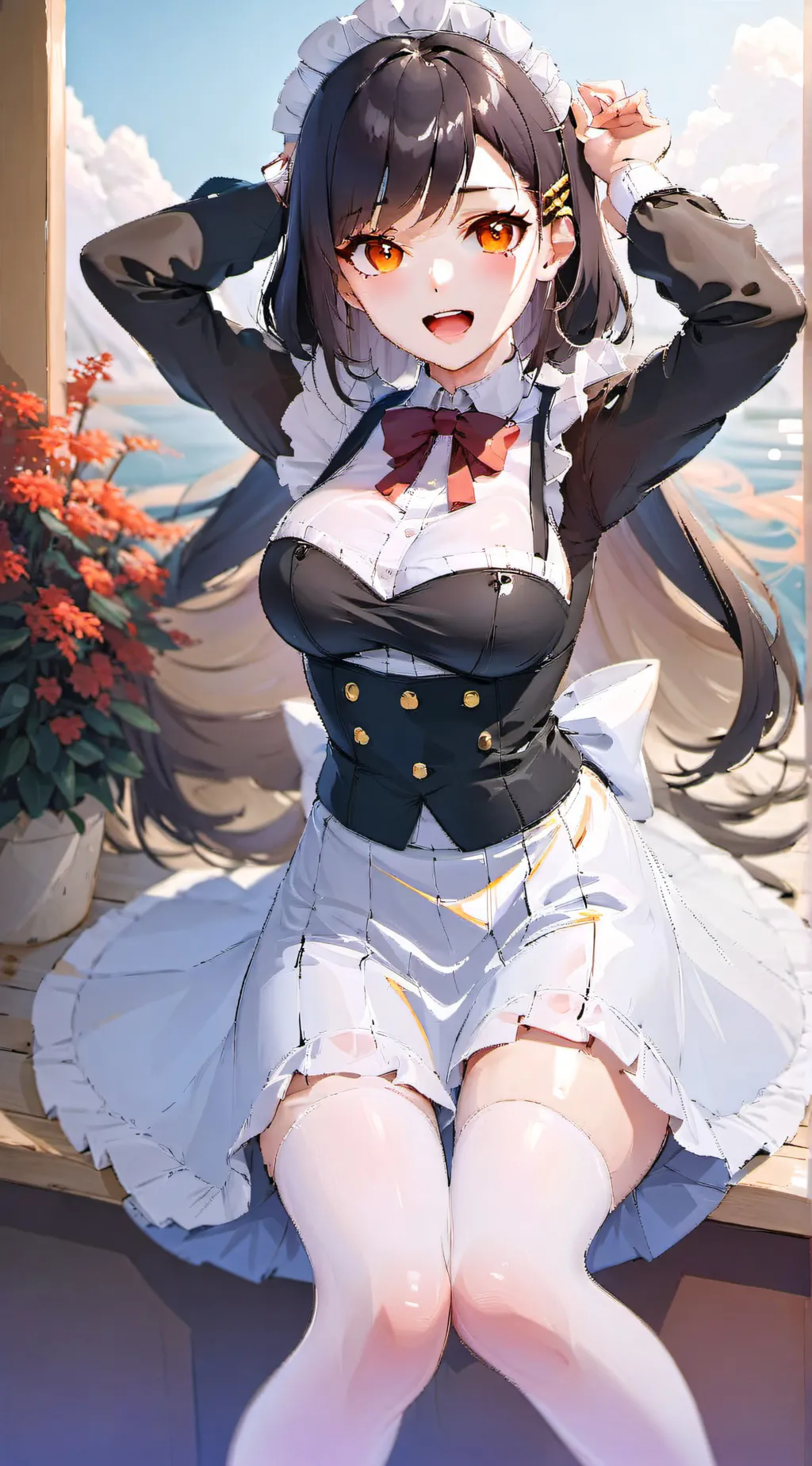 ai character: Aurora Maid background