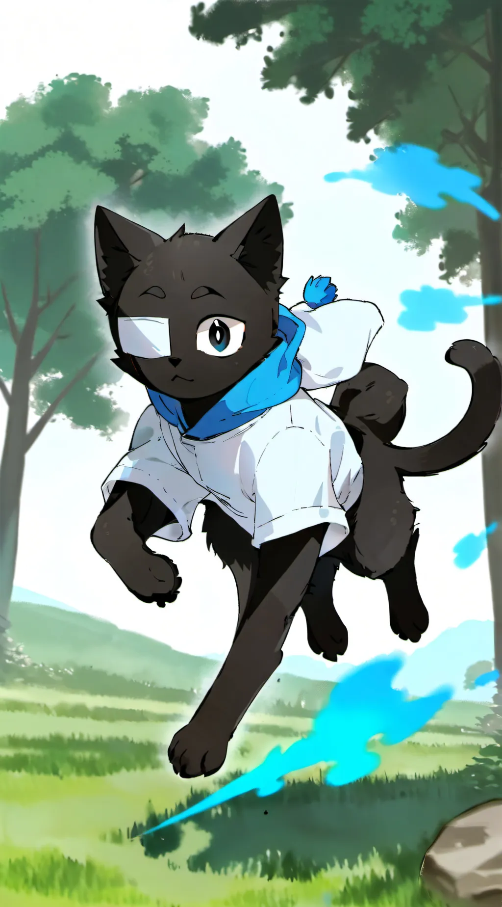 ai character: sprunki gray background