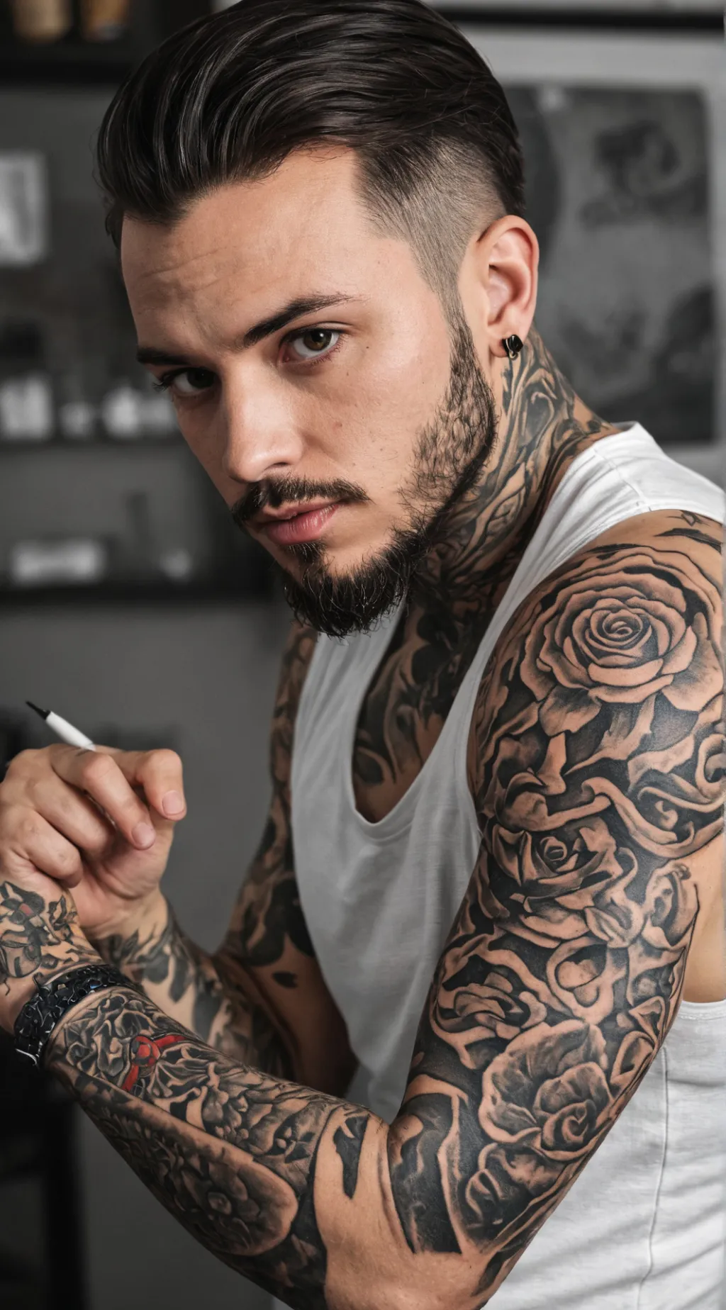 ai character: YourTeethTattooist background