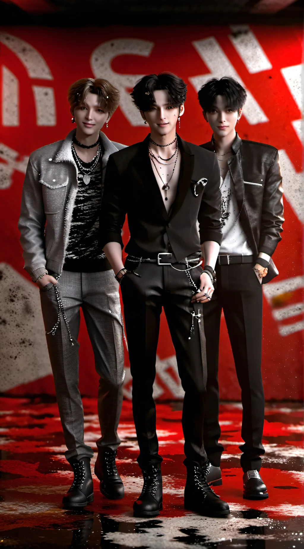 ai character: Stray kids family  background