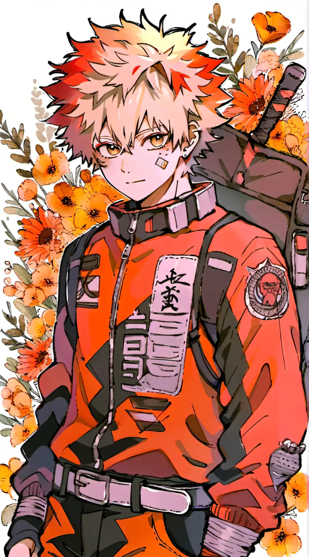 ai character: Bakugo Katsuki  background