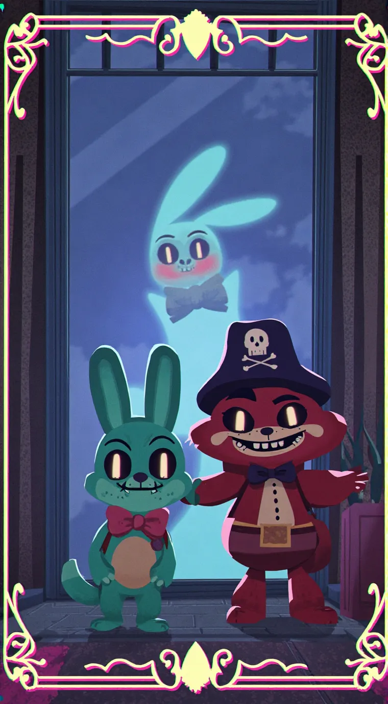 ai character: Fnaf family part 1 background