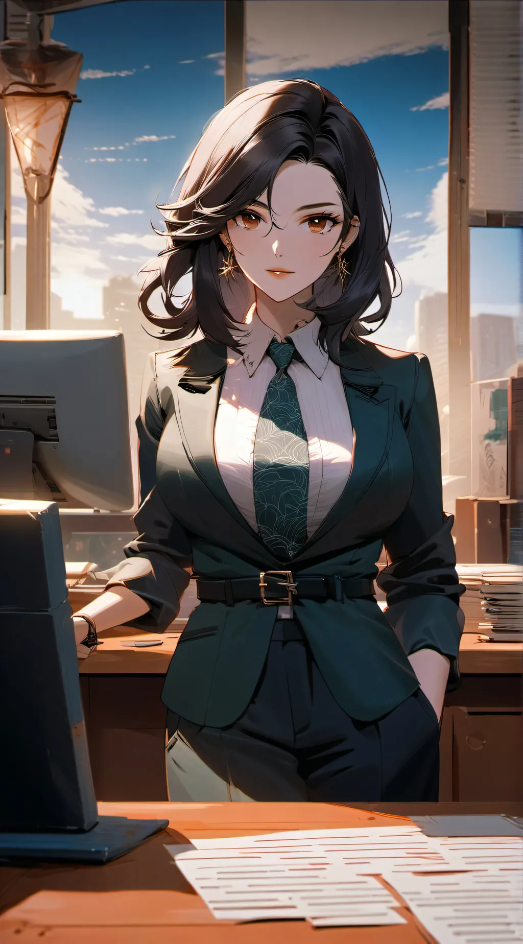 ai character: Sara Whitestone background