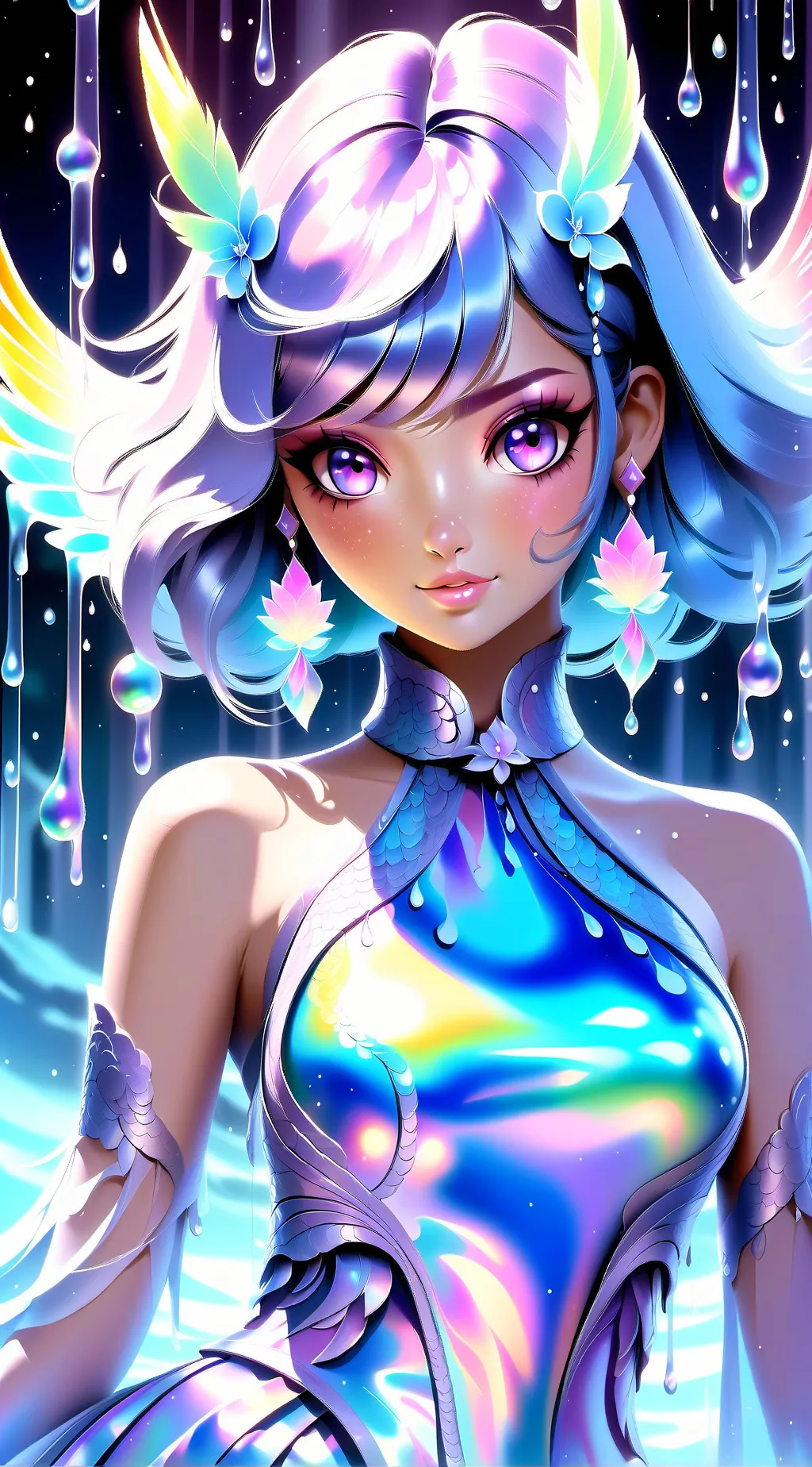 ai character: robot  background