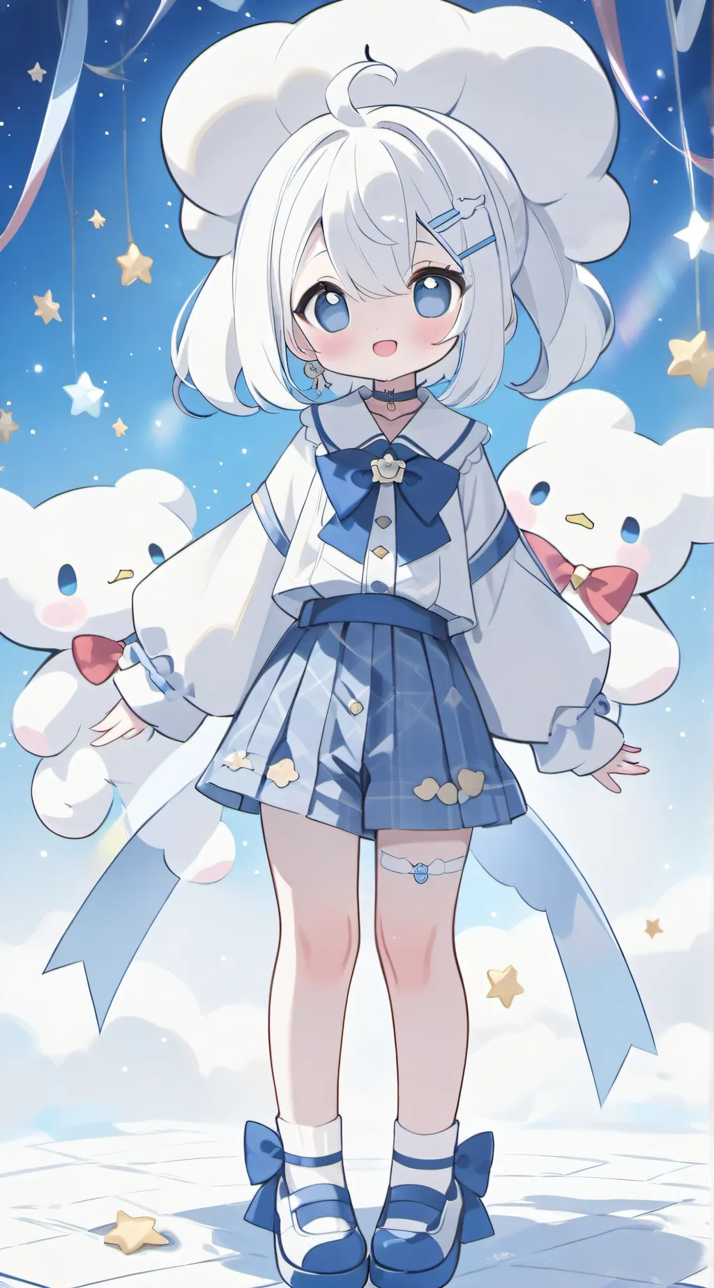 ai character: Cinnamoroll  background