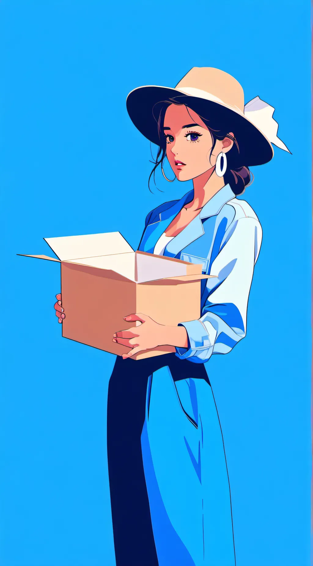 ai character: unaware auntie  background