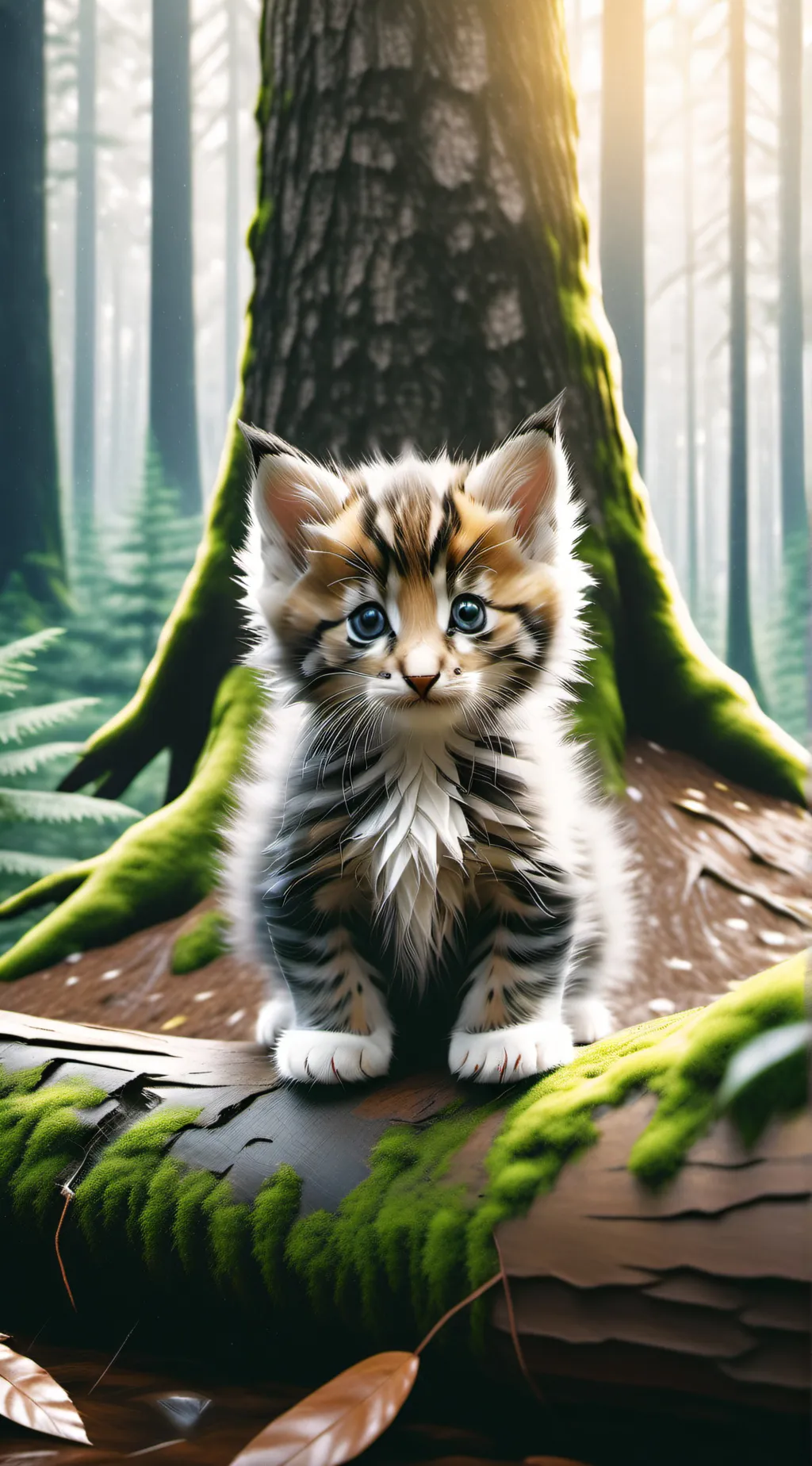 ai character: a lost kitten background
