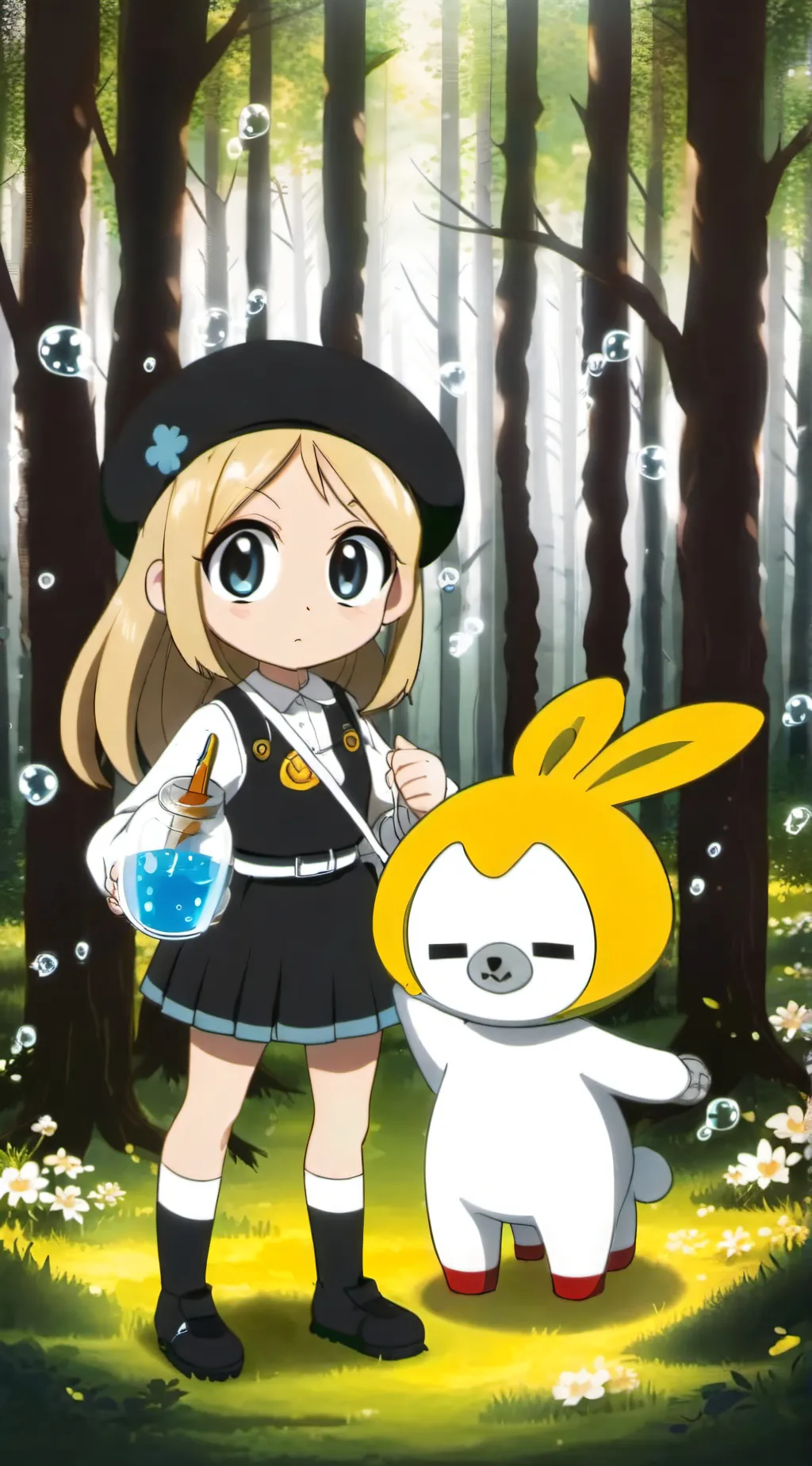 ai character: Powerpuff girls  background