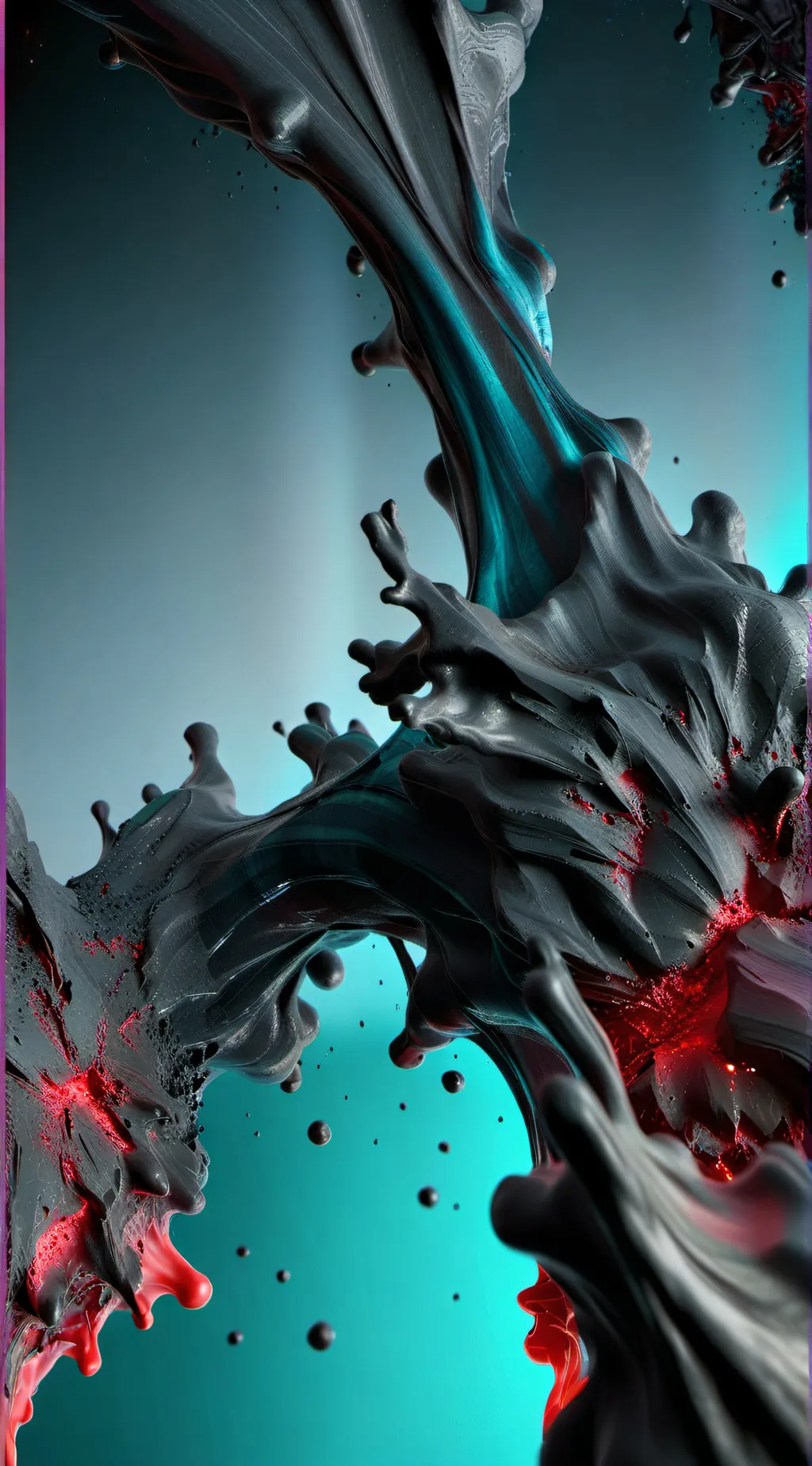 ai character: glitch infection background