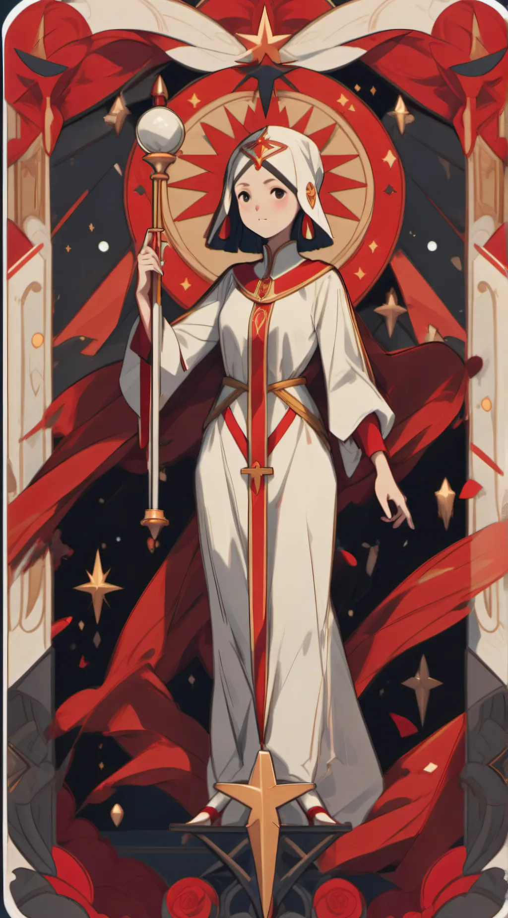 ai character: Red Queen background