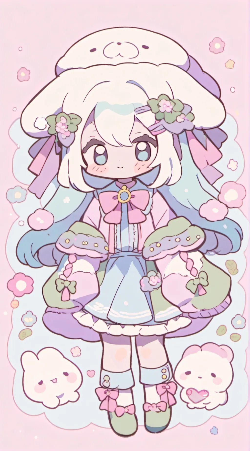 ai character: MHA n sanroi x kny background