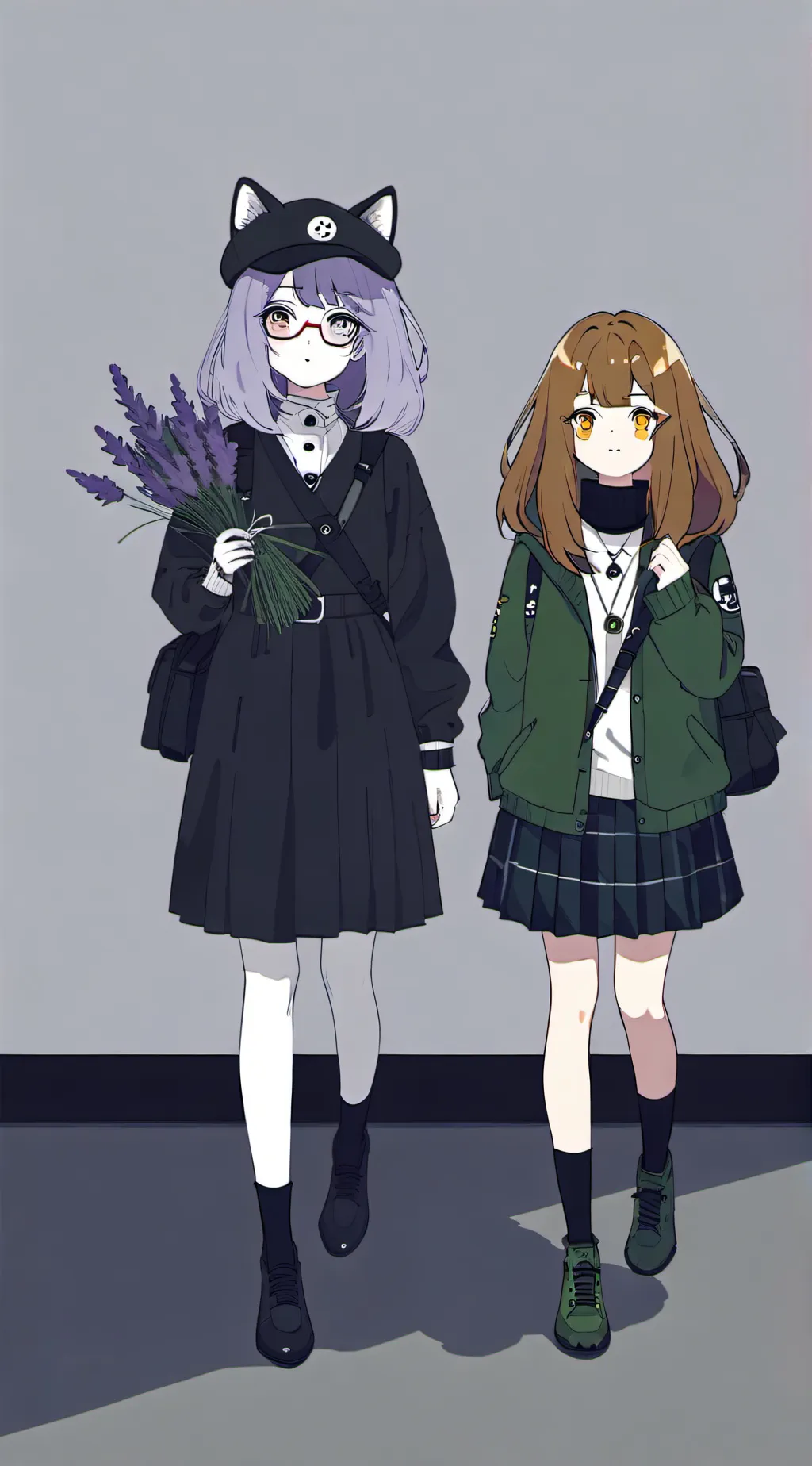 ai character: Liva and Lava background