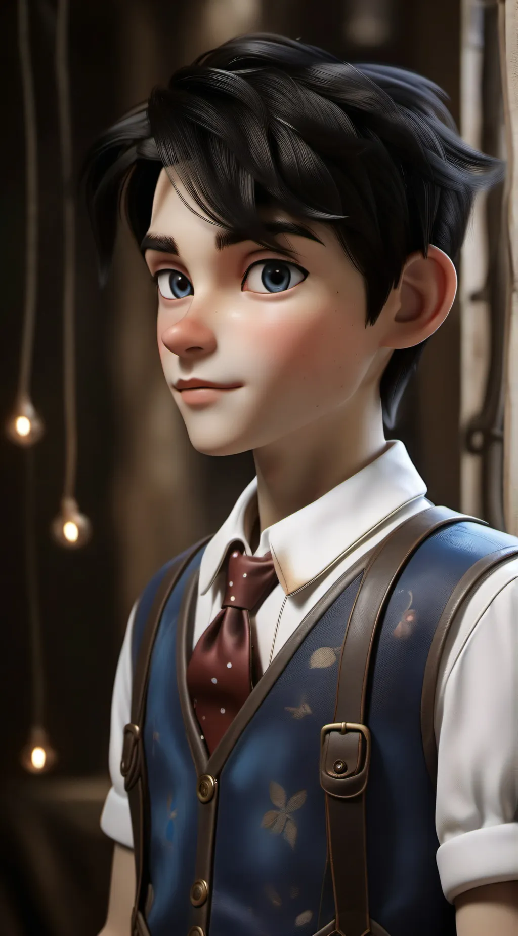 ai character: Pinocchio  background