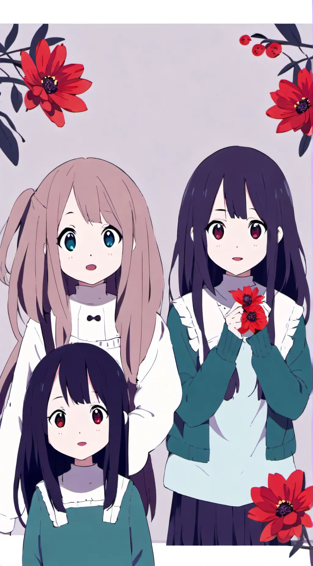 ai character: Lily Eva Ellie background