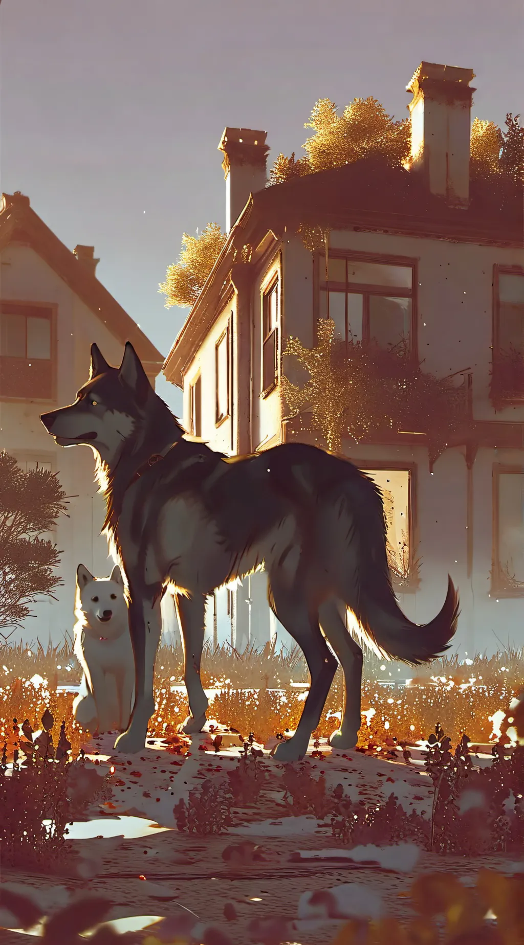 ai character: Near empty. background