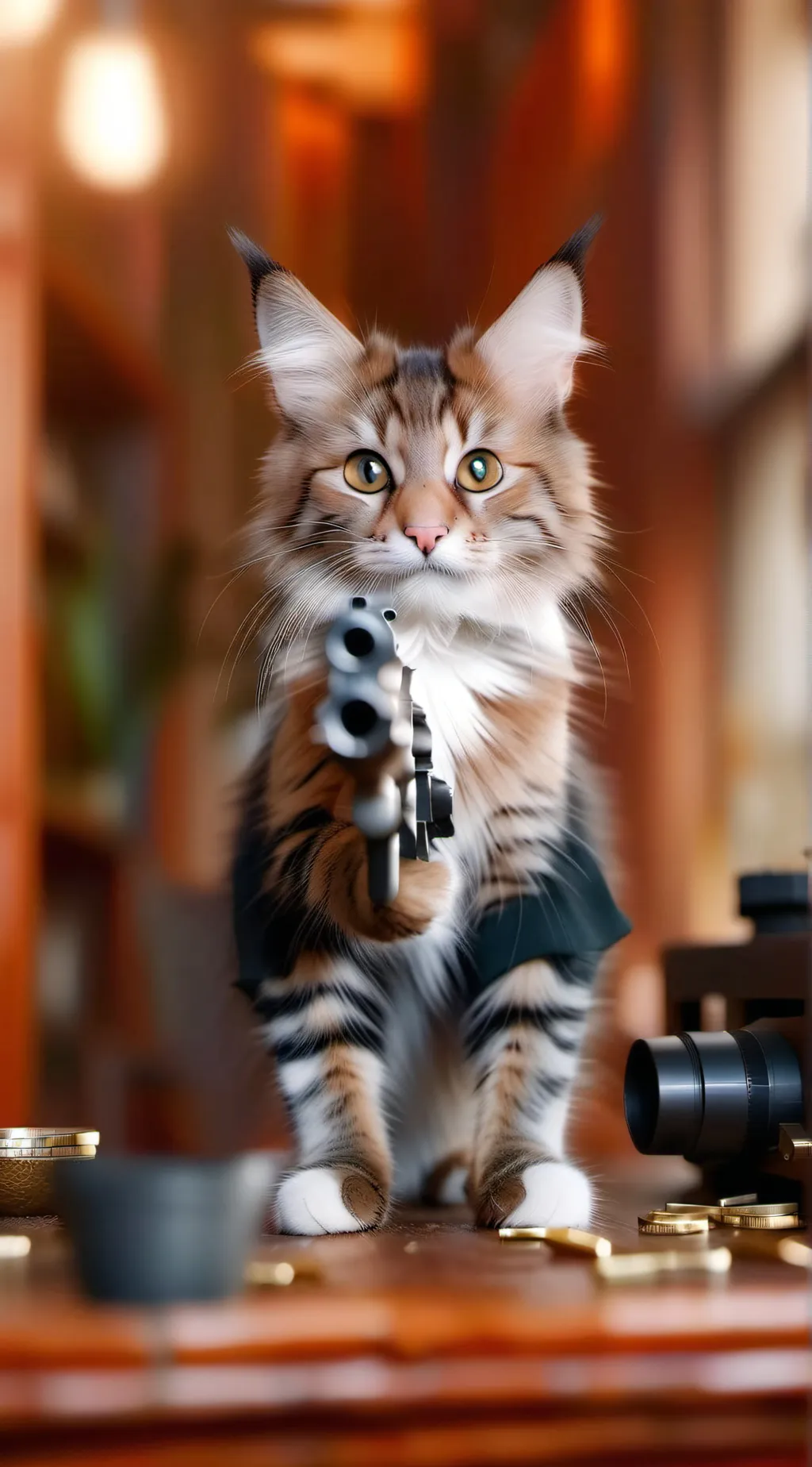 ai character: evil mha cat background