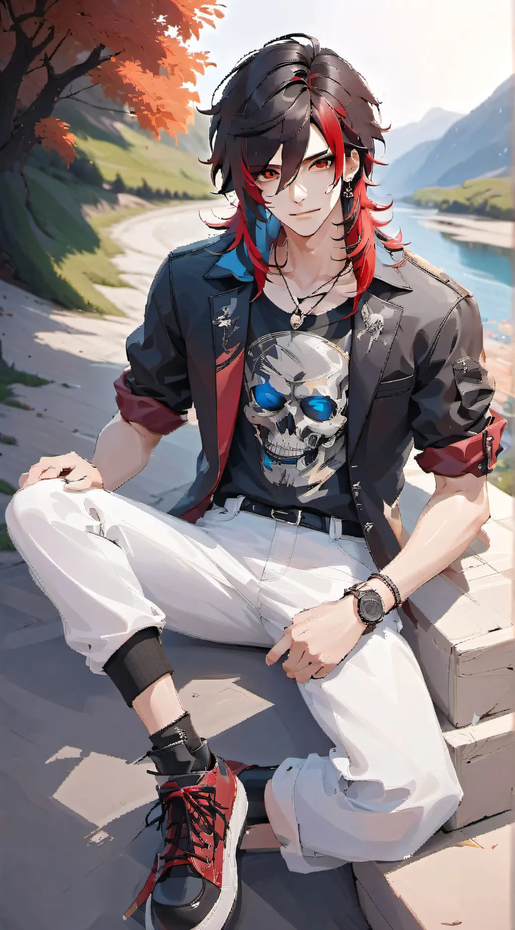 ai character: Pres background