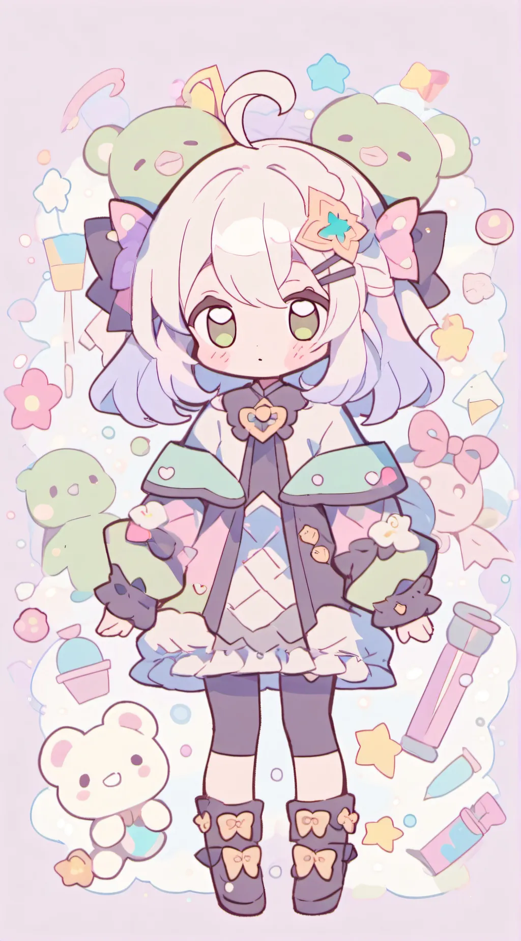 ai character: MHA Santa Claus background