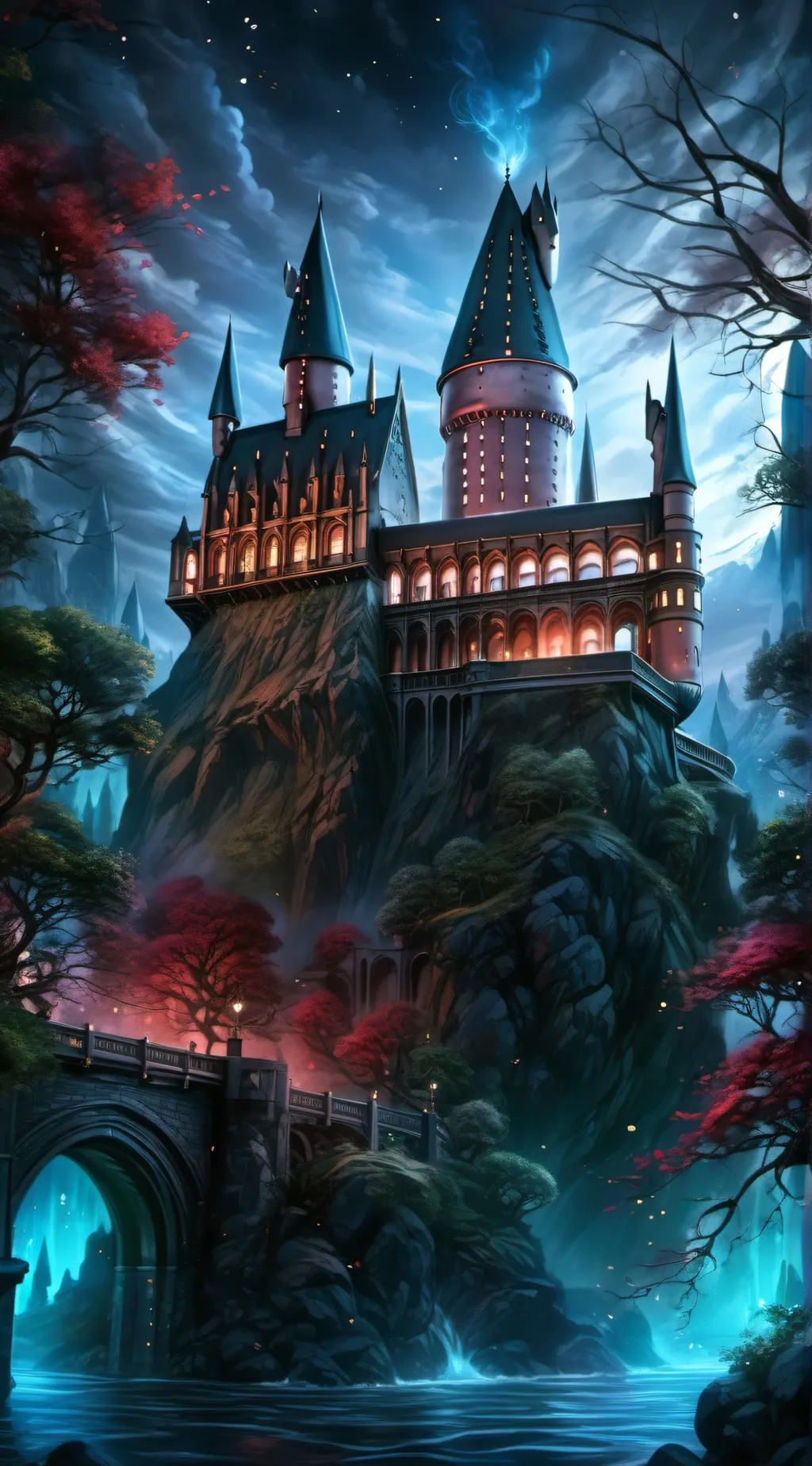ai character: Hogwarts  background