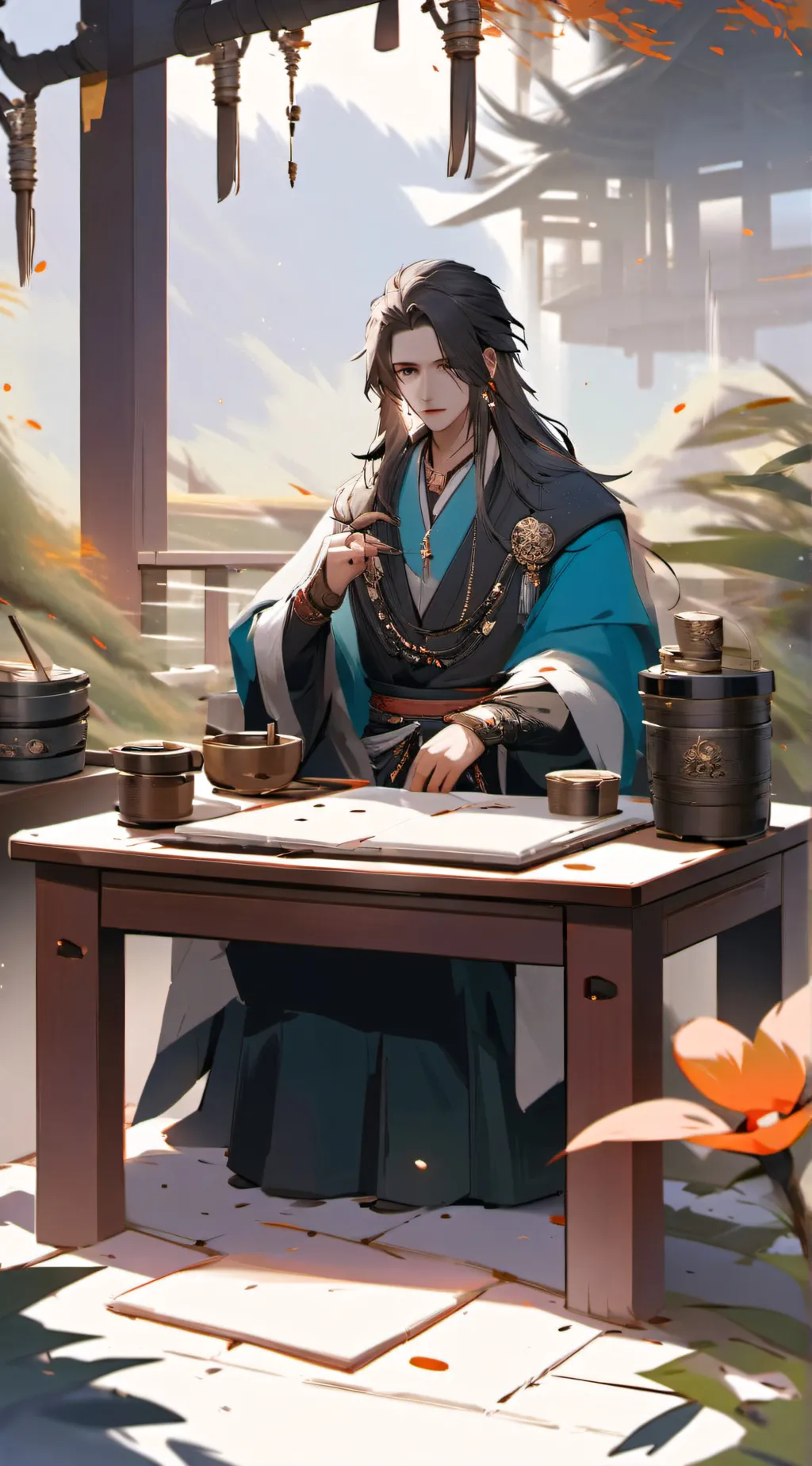 ai character: Monoma x shinsou  background