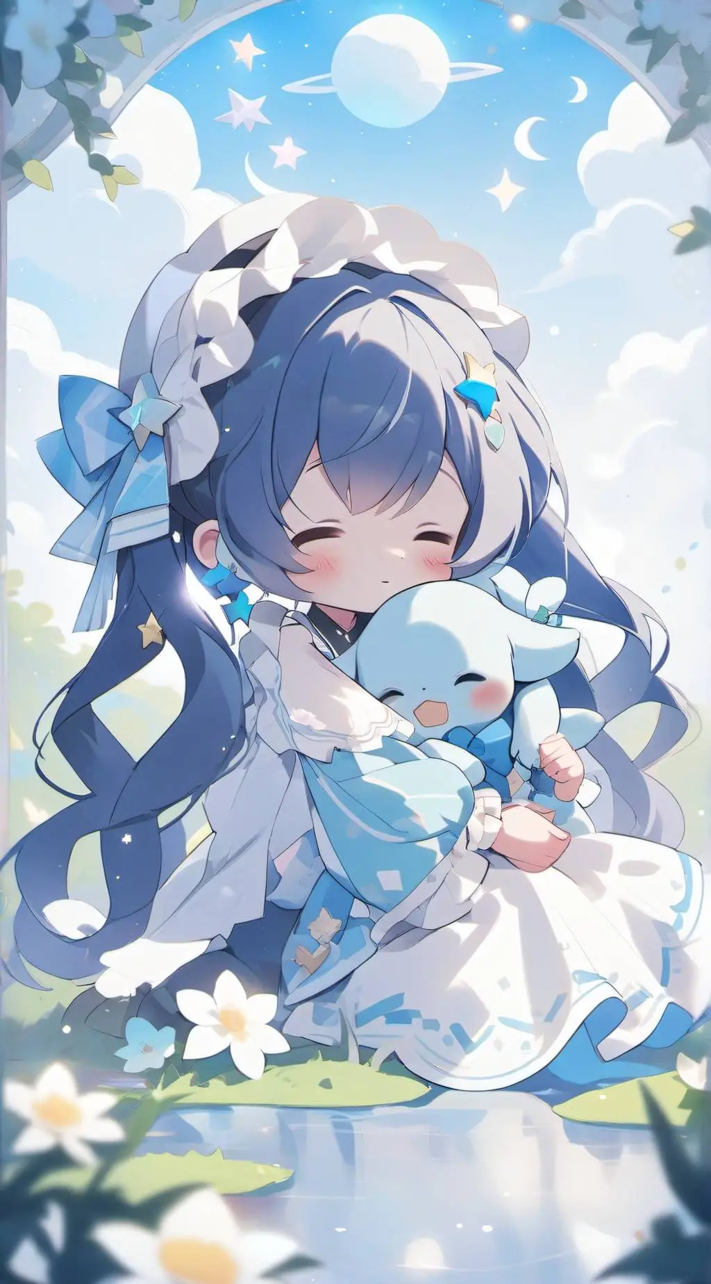 ai character: Dandys world 4 background