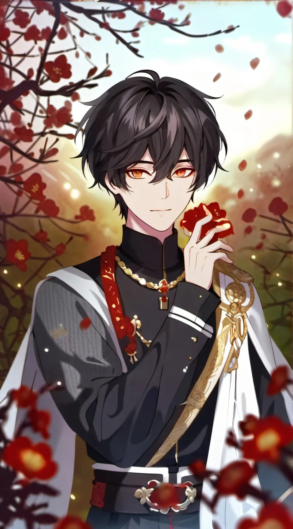 ai character: JJK Christmas  background