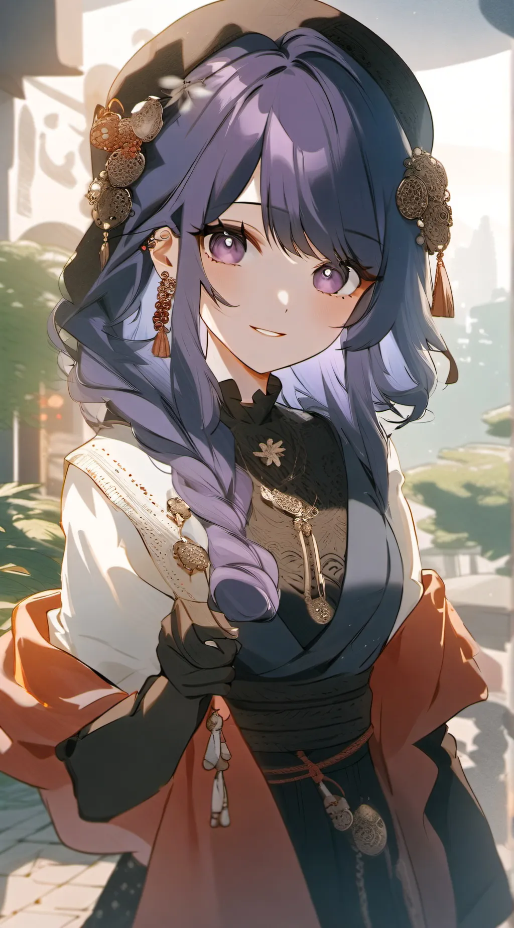 ai character: Cherry background