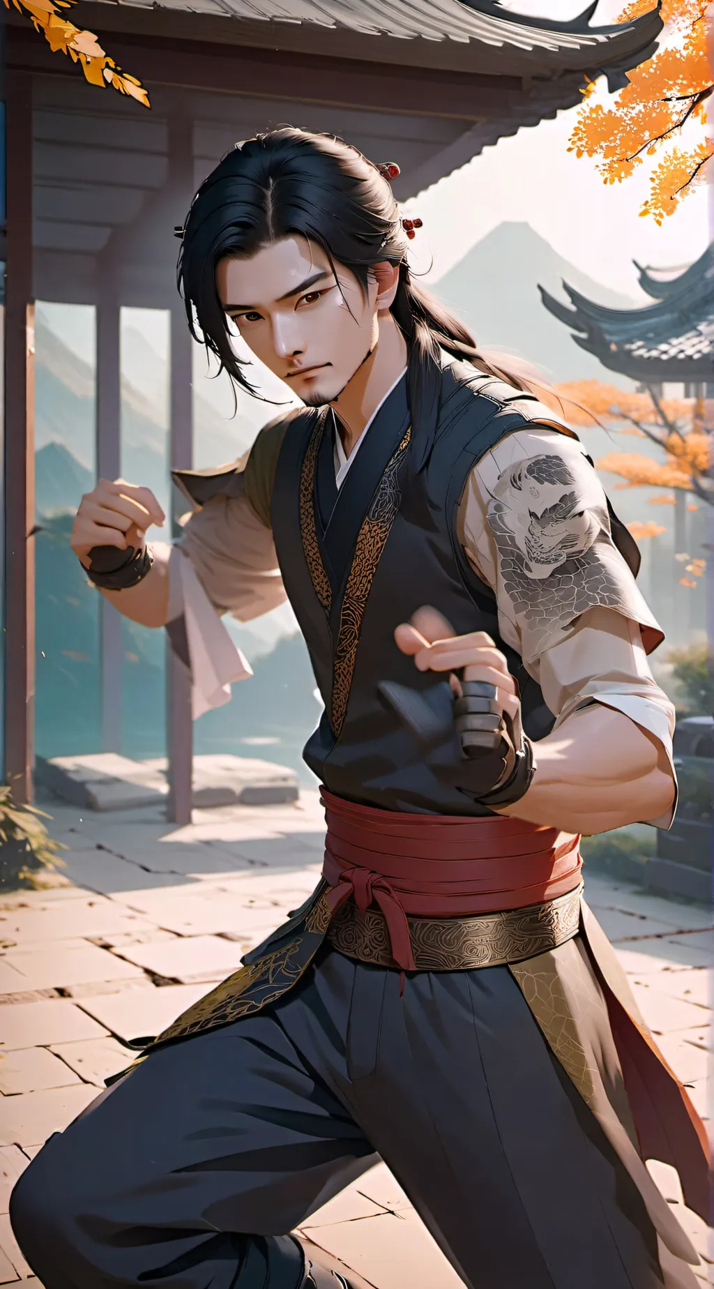 ai character: Lau background