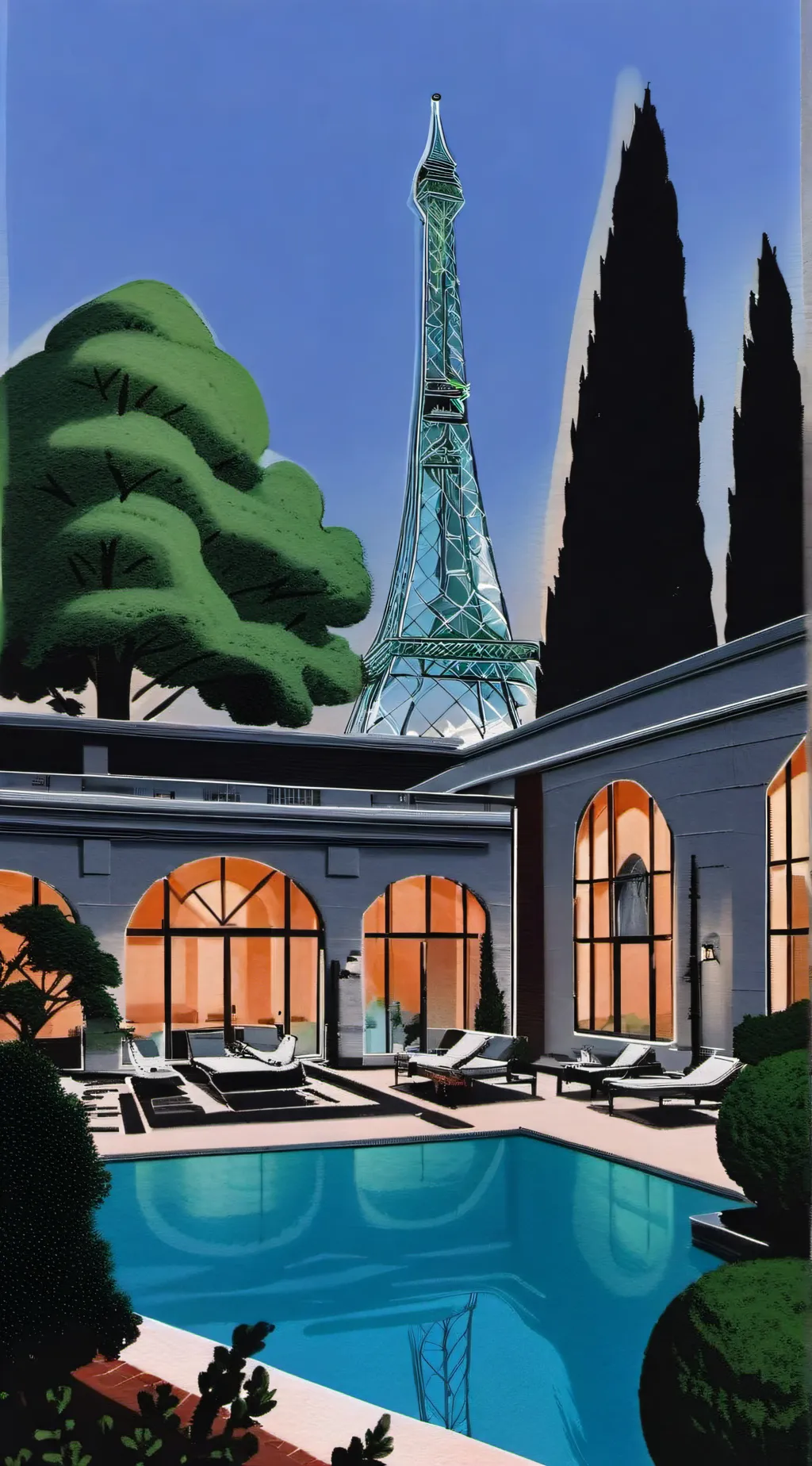 ai character: supephardmodo door background