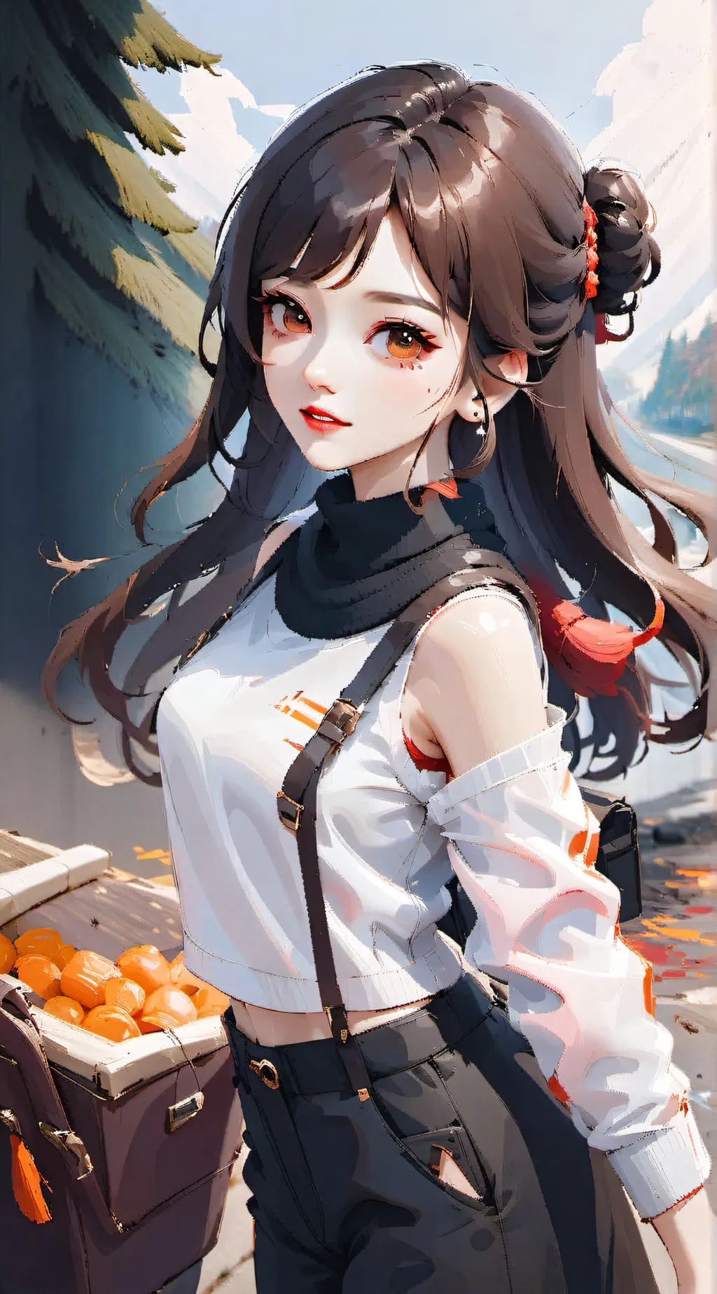 ai character: Crystal  background