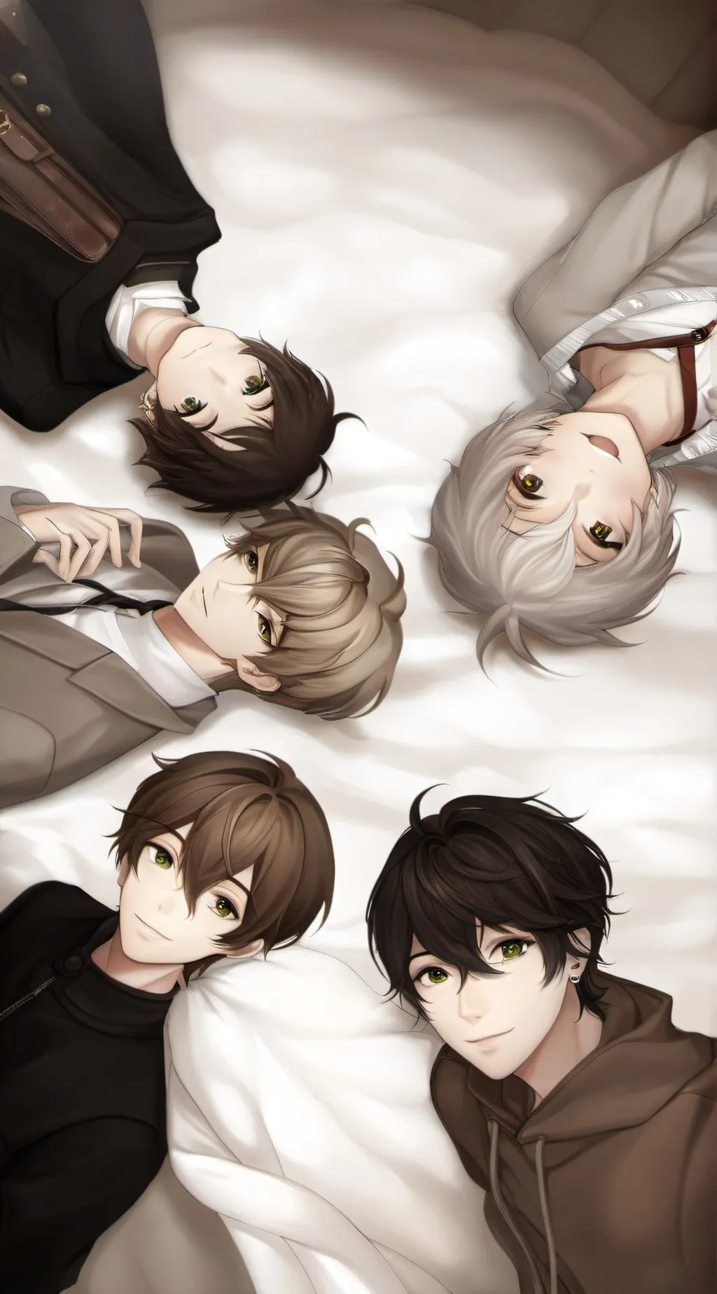 ai character: boy group background