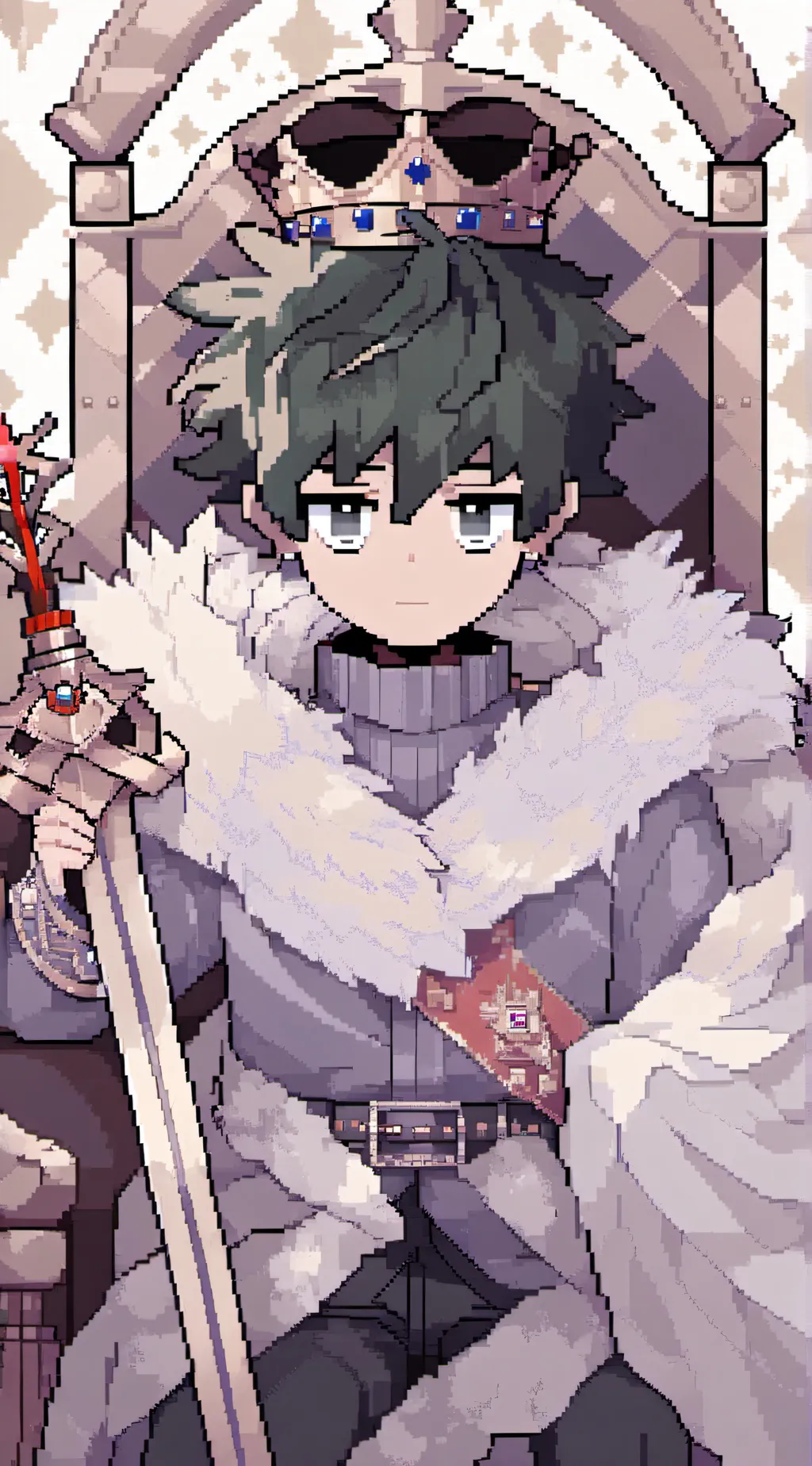 ai character: king deku background